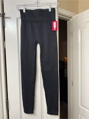 SPANX Women’s Black High-Waist Performance Ribbed Leggings Originally $128